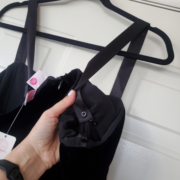 New Belly Basics Velvet and Silk Dress size L - Picture 11 of 12